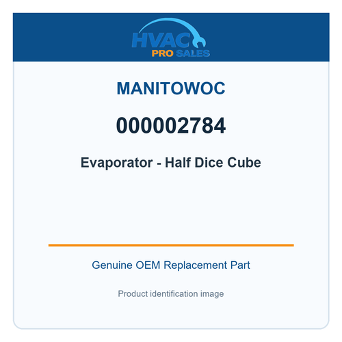 Manitowoc 000002784 Evaporator - Half Dice Cube