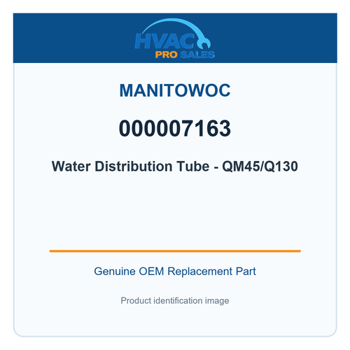 Manitowoc 000007163 Water Distribution Tube - QM45/Q130