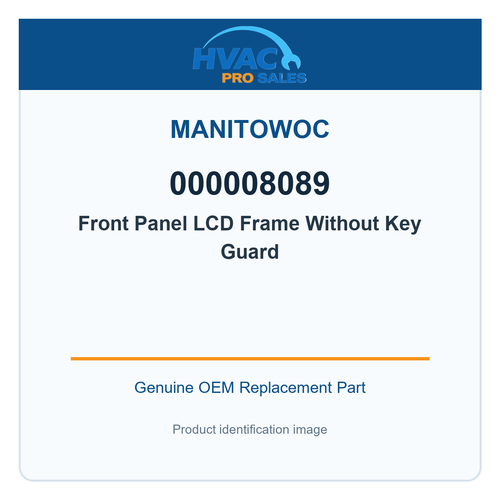 Manitowoc 000008089 Front Panel LCD Frame Without Key Guard
