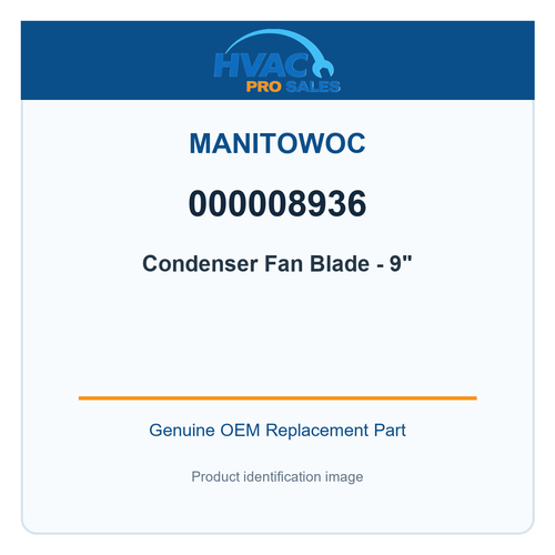 Manitowoc 000008936 Condenser Fan Blade - 9"