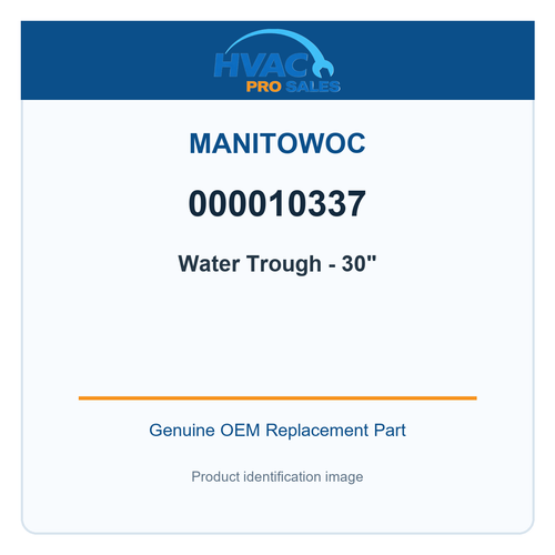 Manitowoc 000010337 Water Trough - 30"