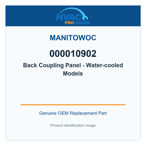 Manitowoc 000010902 Back Coupling Panel - Water-cooled Models