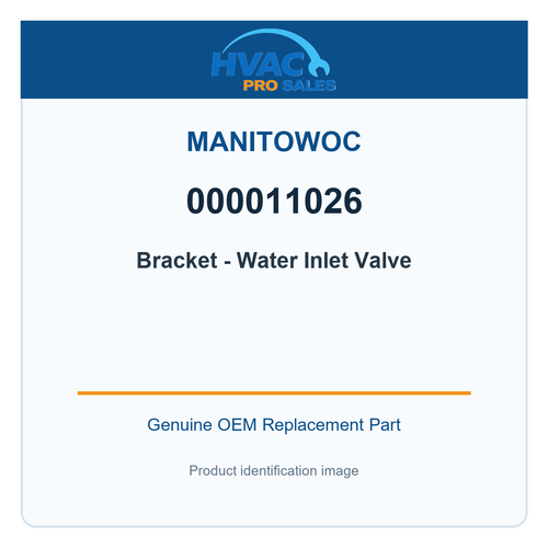 Manitowoc 000011026 Bracket - Water Inlet Valve
