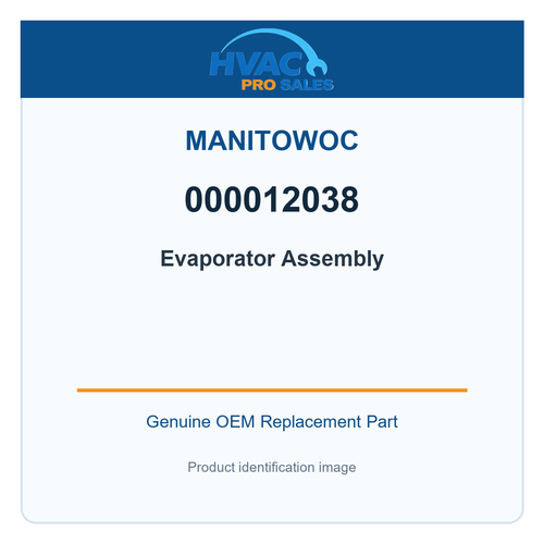 Manitowoc 000012038 Evaporator Assembly