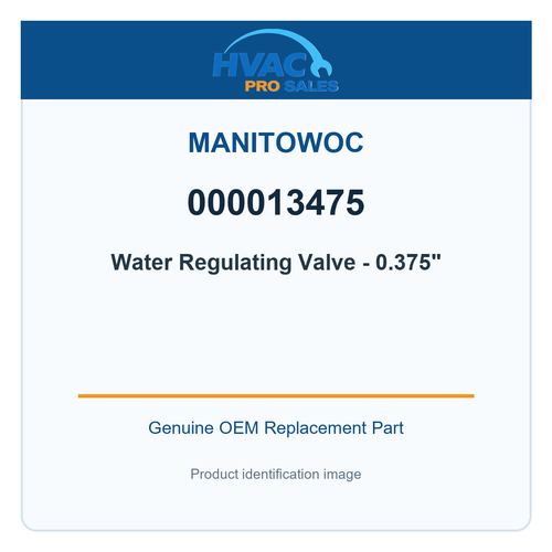Manitowoc 000013475 Water Regulating Valve - 0.375"