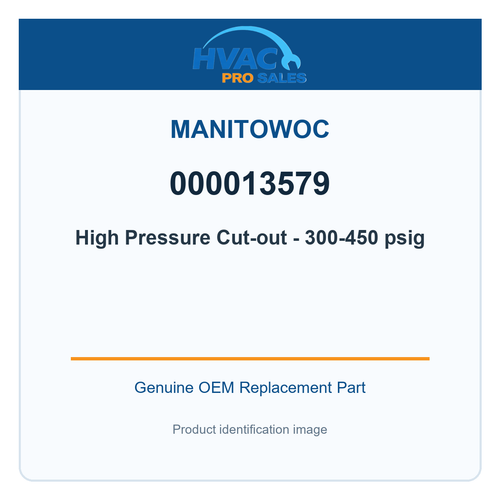 Manitowoc 000013579 High Pressure Cut-out - 300-450 psig