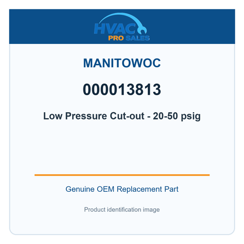 Manitowoc 000013813 Low Pressure Cut-out - 20-50 psig