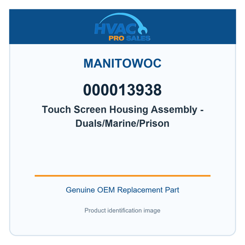 Manitowoc 000013938 Touch Screen Housing Assembly - Duals/Marine/Prison