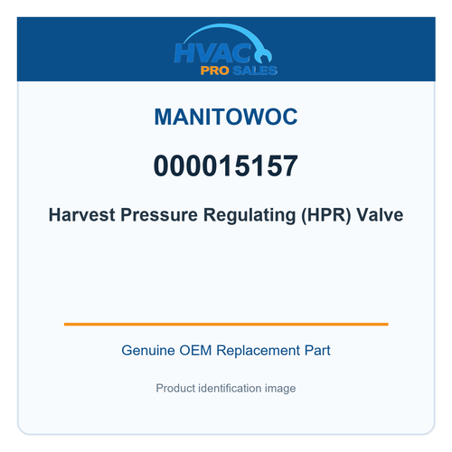 Manitowoc 000015157 Harvest Pressure Regulating (HPR) Valve
