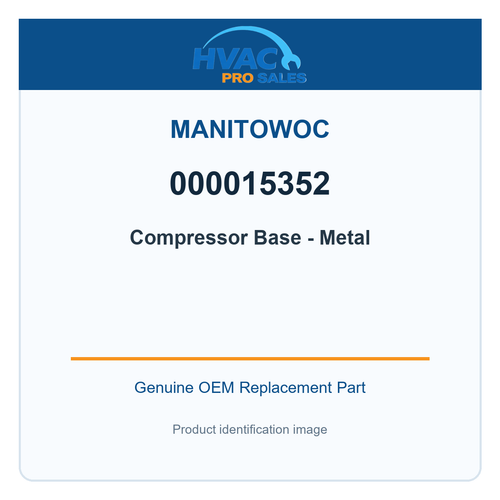 Manitowoc 000015352 Compressor Base - Metal