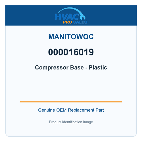 Manitowoc 000016019 Compressor Base - Plastic