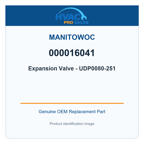 Manitowoc 000016041 Expansion Valve - UDP0080-251