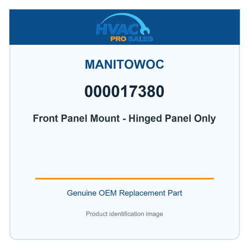 Manitowoc 000017380 Front Panel Mount - Hinged Panel Only