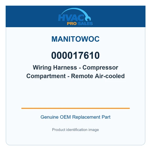 Manitowoc 000017610 Wiring Harness - Compressor Compartment - Remote Air-cooled