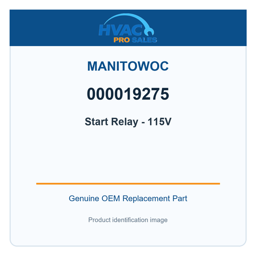 Manitowoc 000019275 Start Relay - 115V