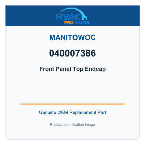Manitowoc 040007386 Front Panel Top Endcap