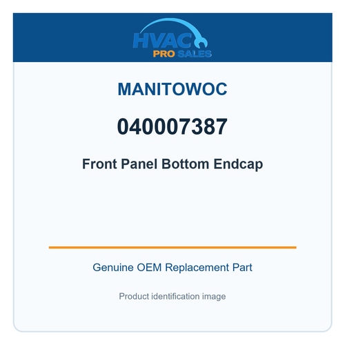 Manitowoc 040007387 Front Panel Bottom Endcap
