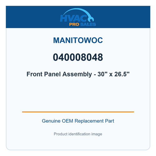 Manitowoc 040008048 Front Panel Assembly - 30" x 26.5"