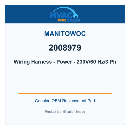 Manitowoc 2008979 Wiring Harness - Power - 230V/60 Hz/3 Ph