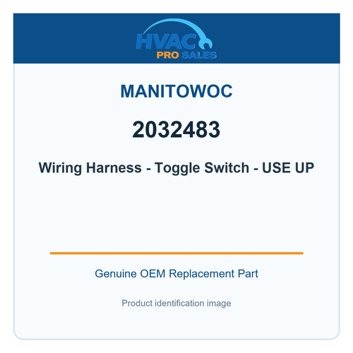 Manitowoc 2032483 Wiring Harness - Toggle Switch - USE UP