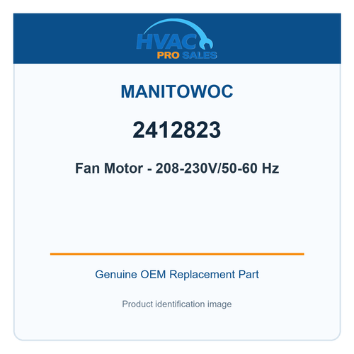 Manitowoc 2412823 Fan Motor - 208-230V/50-60 Hz