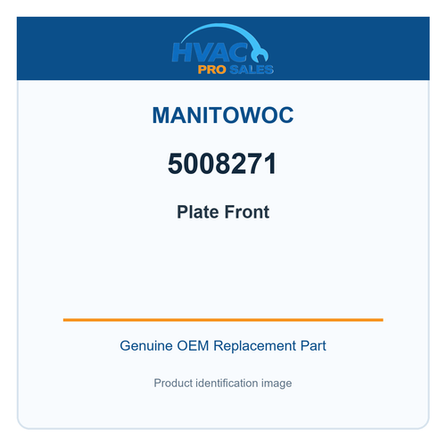 Manitowoc 5008271 Plate Front