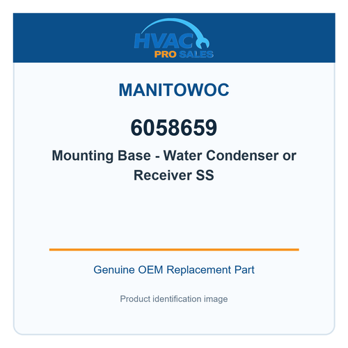 Manitowoc 6058659 Mounting Base - Water Condenser or Receiver SS