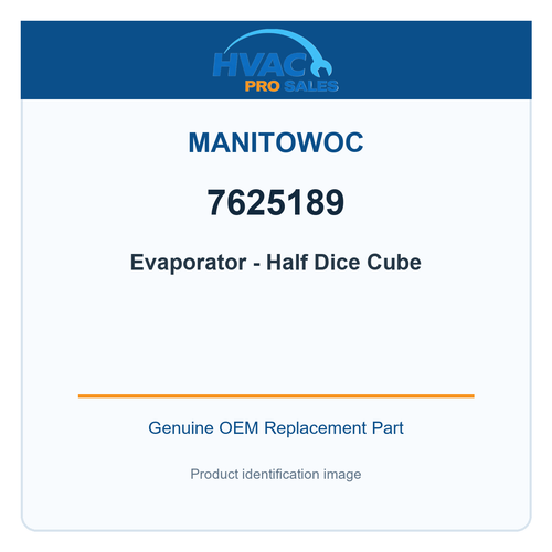 Manitowoc 7625189 Evaporator - Half Dice Cube