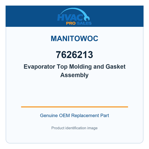 Manitowoc 7626213 Evaporator Top Molding and Gasket Assembly