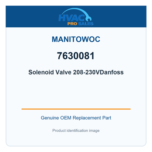 Manitowoc 7630081 Solenoid Valve 208-230VDanfoss