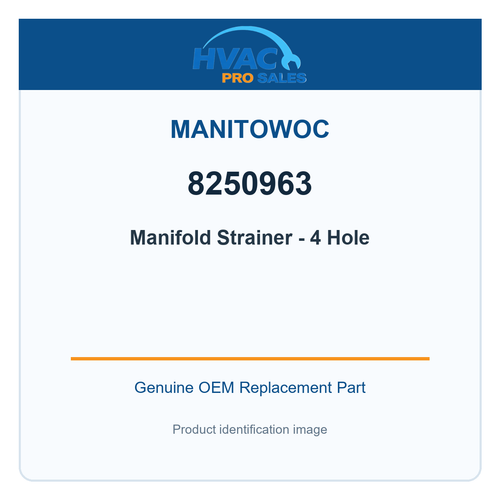 Manitowoc 8250963 Manifold Strainer - 4 Hole