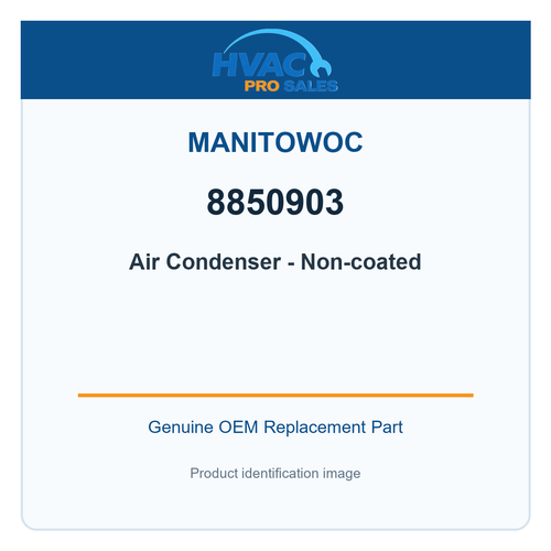 Manitowoc 8850903 Air Condenser - Non-coated