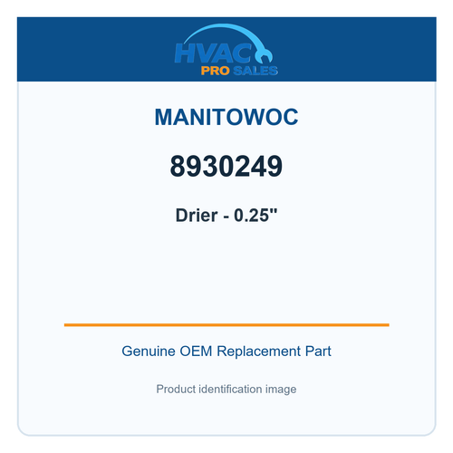 Manitowoc 8930249 Drier - 0.25"