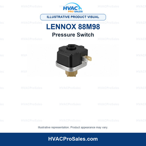 Illustrative visual of Lennox 88M98 Pressure Switch; product appearance may vary