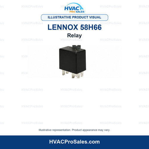 Illustrative visual of Lennox 58H66 Relay; product appearance may vary