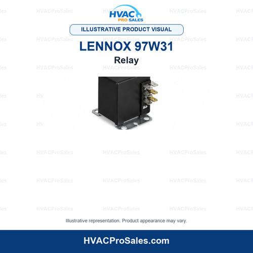 Illustrative visual of Lennox 97W31 Relay; product appearance may vary