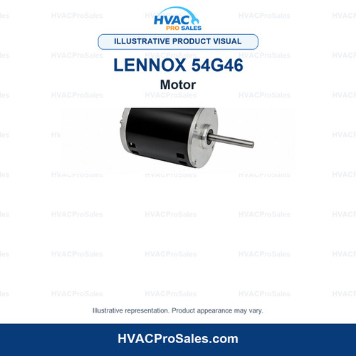 Illustrative visual of Lennox 54G46 Motor; product appearance may vary