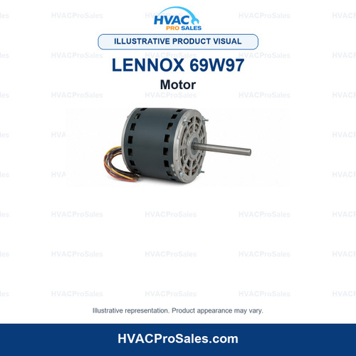 Illustrative visual of Lennox 69W97 Motor; product appearance may vary