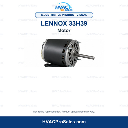 Illustrative visual of Lennox 33H39 Motor; product appearance may vary