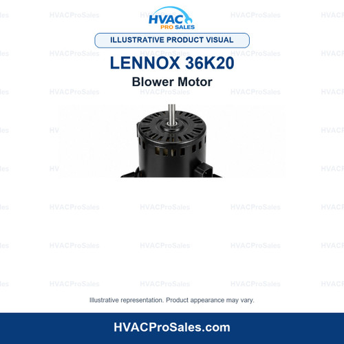 Illustrative visual of Lennox 36K20 Blower Motor; product appearance may vary