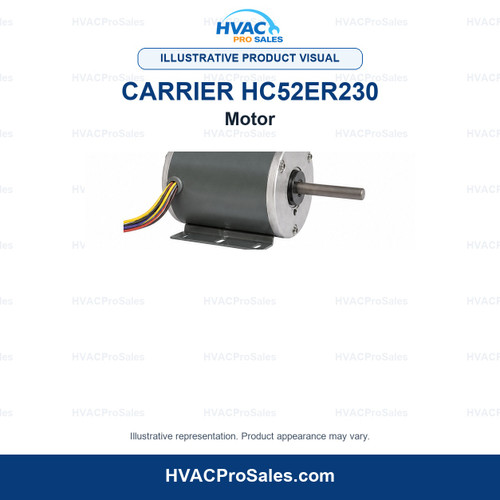 Illustrative visual of Carrier HC52ER230 Motor; product appearance may vary