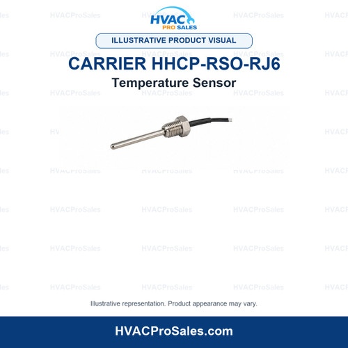 Illustrative visual of Carrier HHCP-RSO-RJ6 Temperature Sensor; product appearance may vary