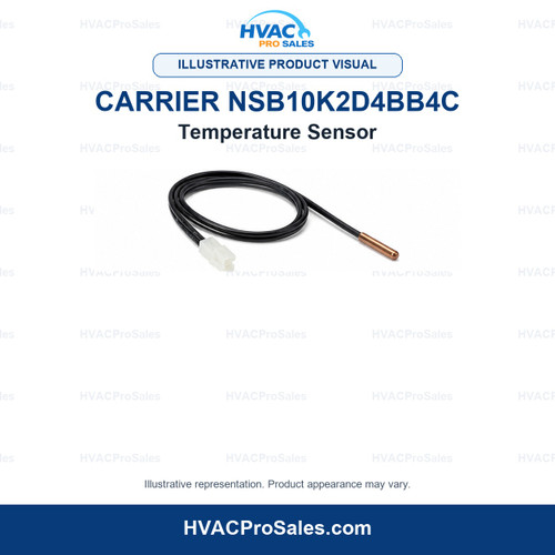 Illustrative visual of Carrier NSB10K2D4BB4C Temperature Sensor; product appearance may vary