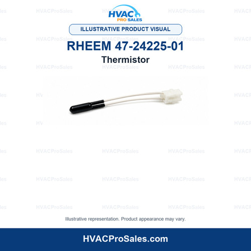 Illustrative visual of Rheem 47-24225-01 Thermistor; product appearance may vary