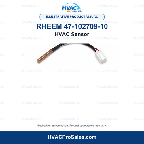 Illustrative visual of Rheem 47-102709-10 HVAC Sensor; product appearance may vary