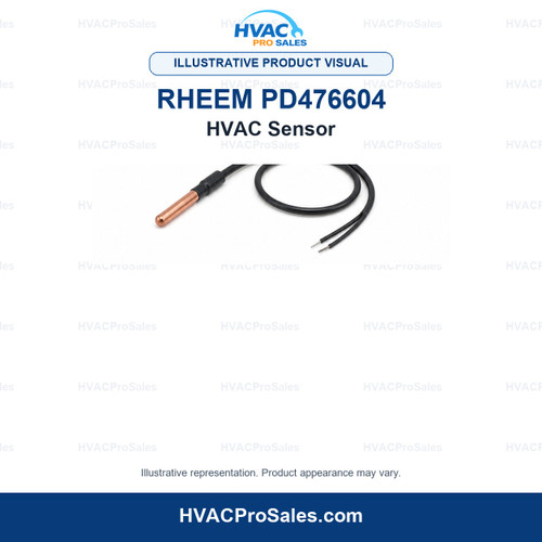 Illustrative visual of Rheem PD476604 HVAC Sensor; product appearance may vary