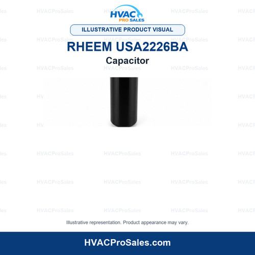 Illustrative visual of Rheem USA2226BA Capacitor; product appearance may vary