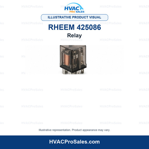Illustrative visual of Rheem 425086 Relay; product appearance may vary