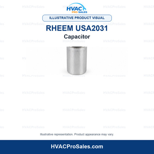 Illustrative visual of Rheem USA2031 Capacitor; product appearance may vary