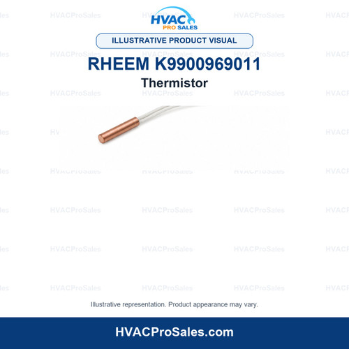 Illustrative visual of Rheem K9900969011 Thermistor; product appearance may vary